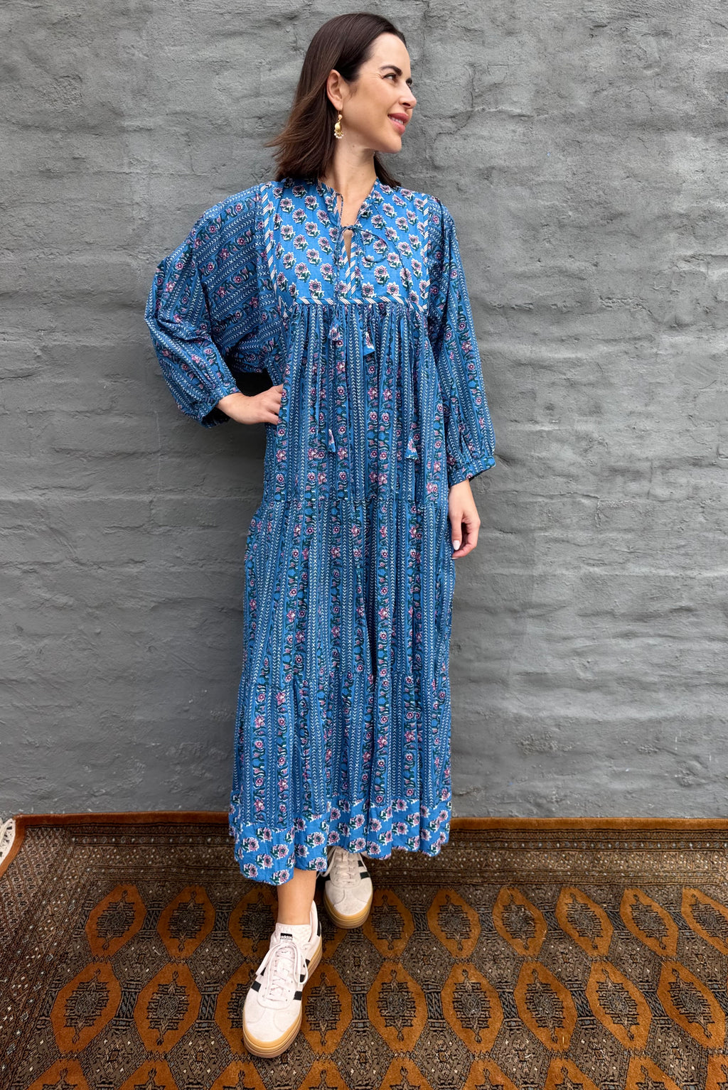 Delilah Dress In Cobalt