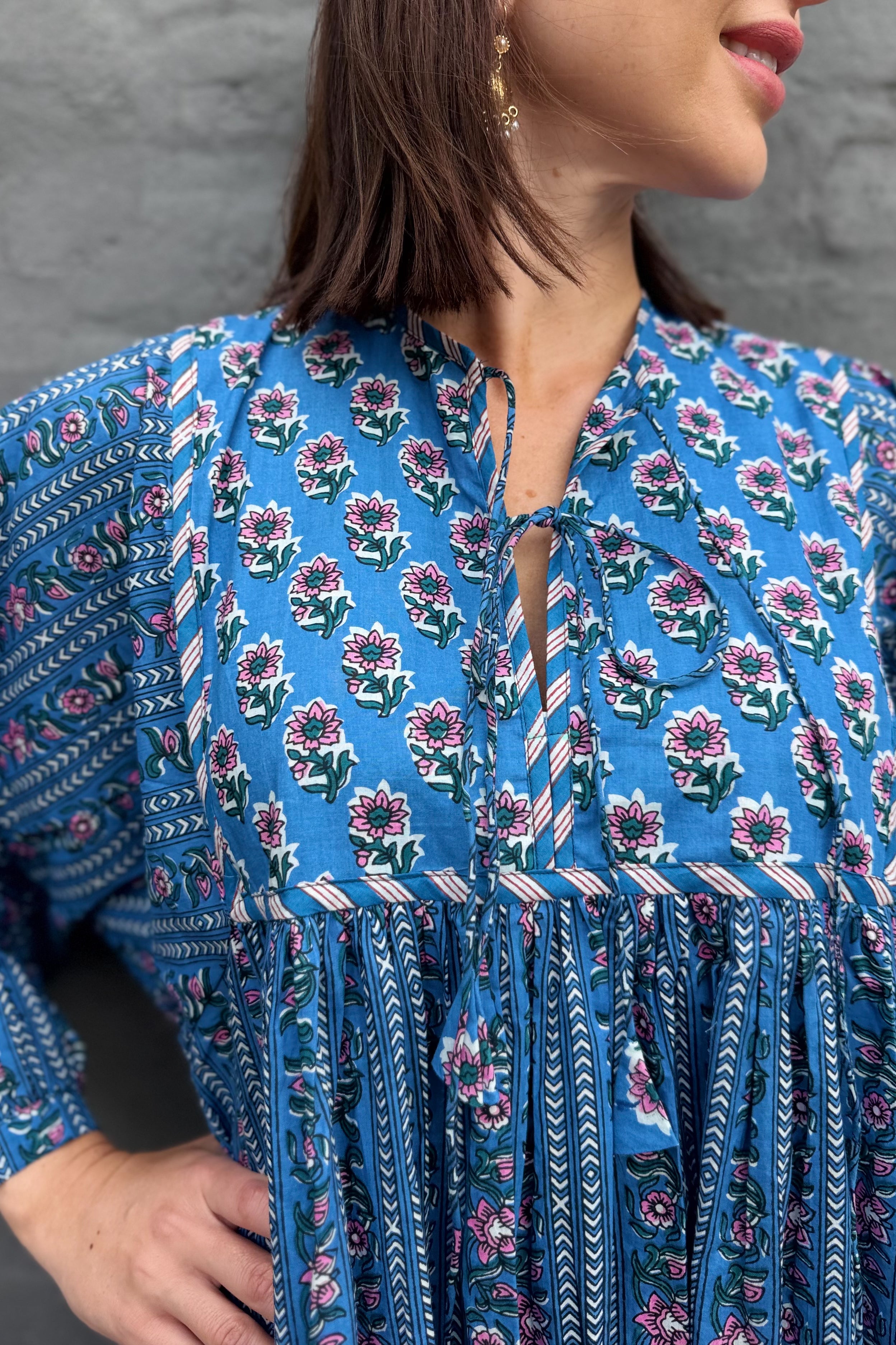 Delilah Dress In Cobalt