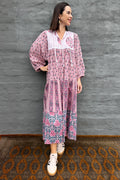 Delilah Dress In Dusty Mauve