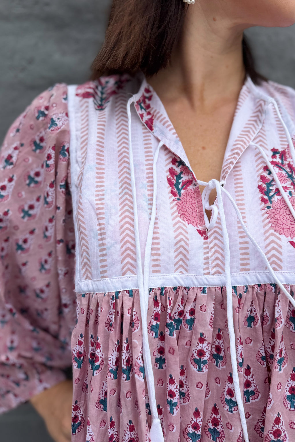 Delilah Dress In Dusty Mauve