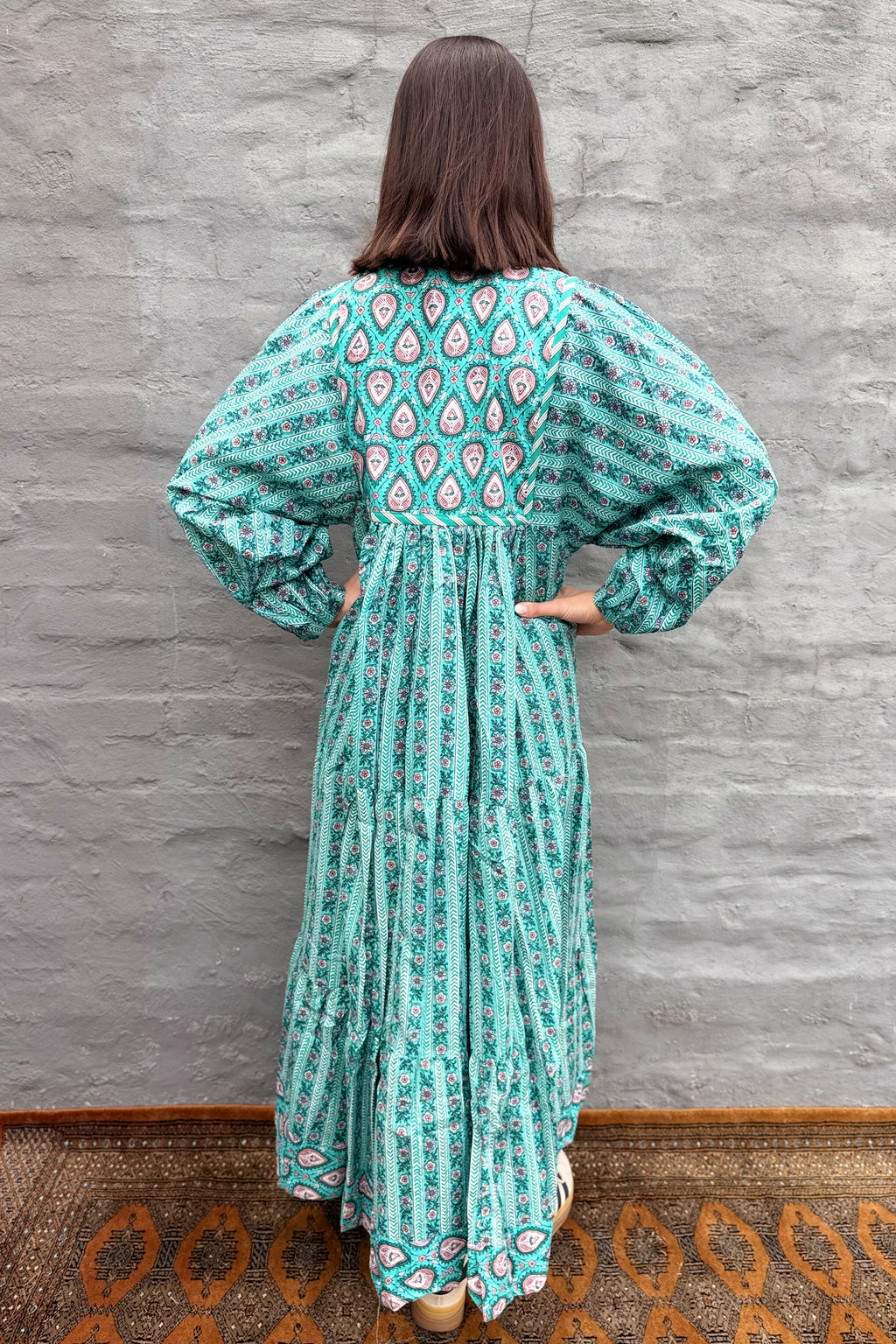 Delilah Dress In Turquoise