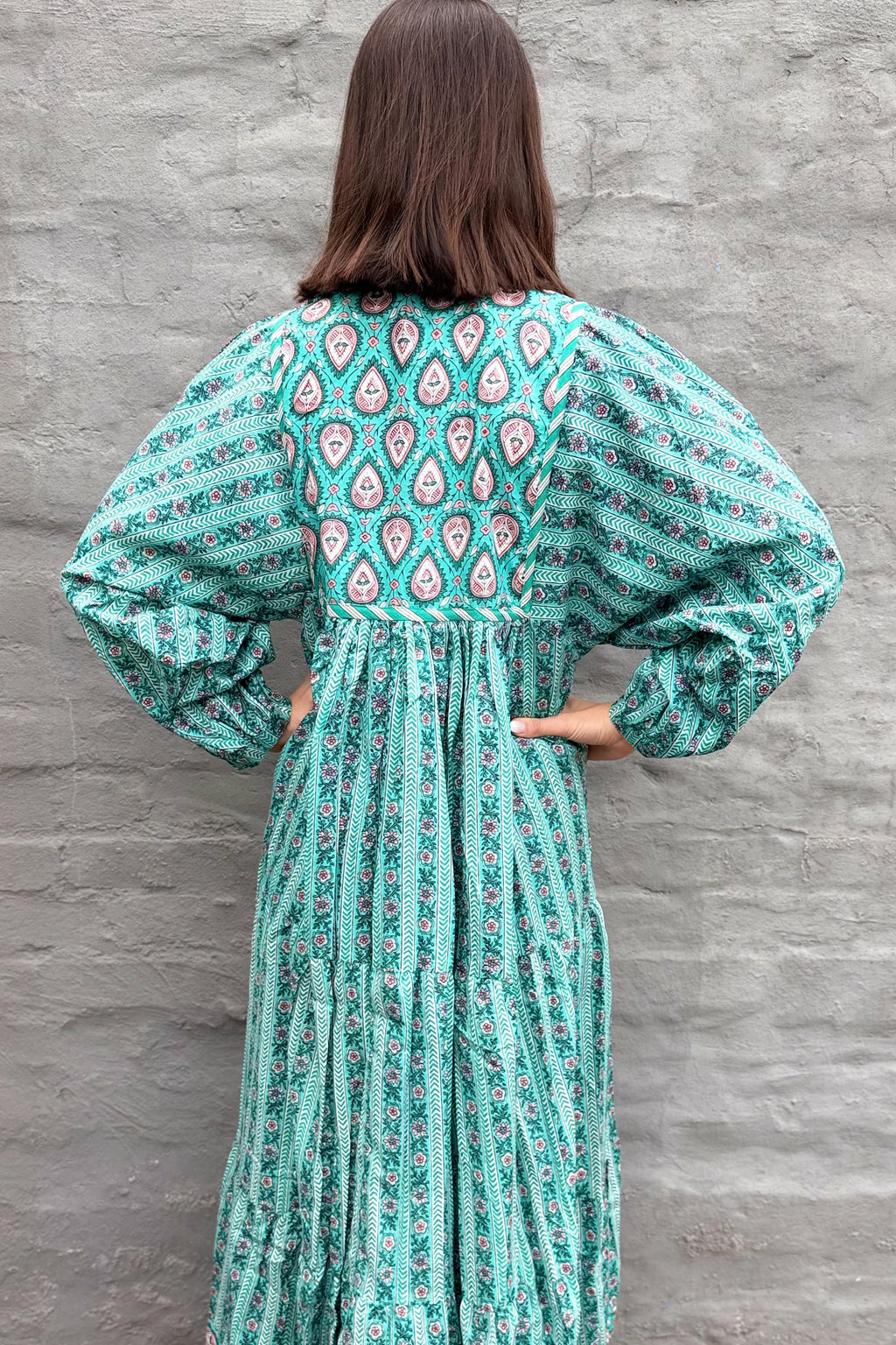 Delilah Dress In Turquoise