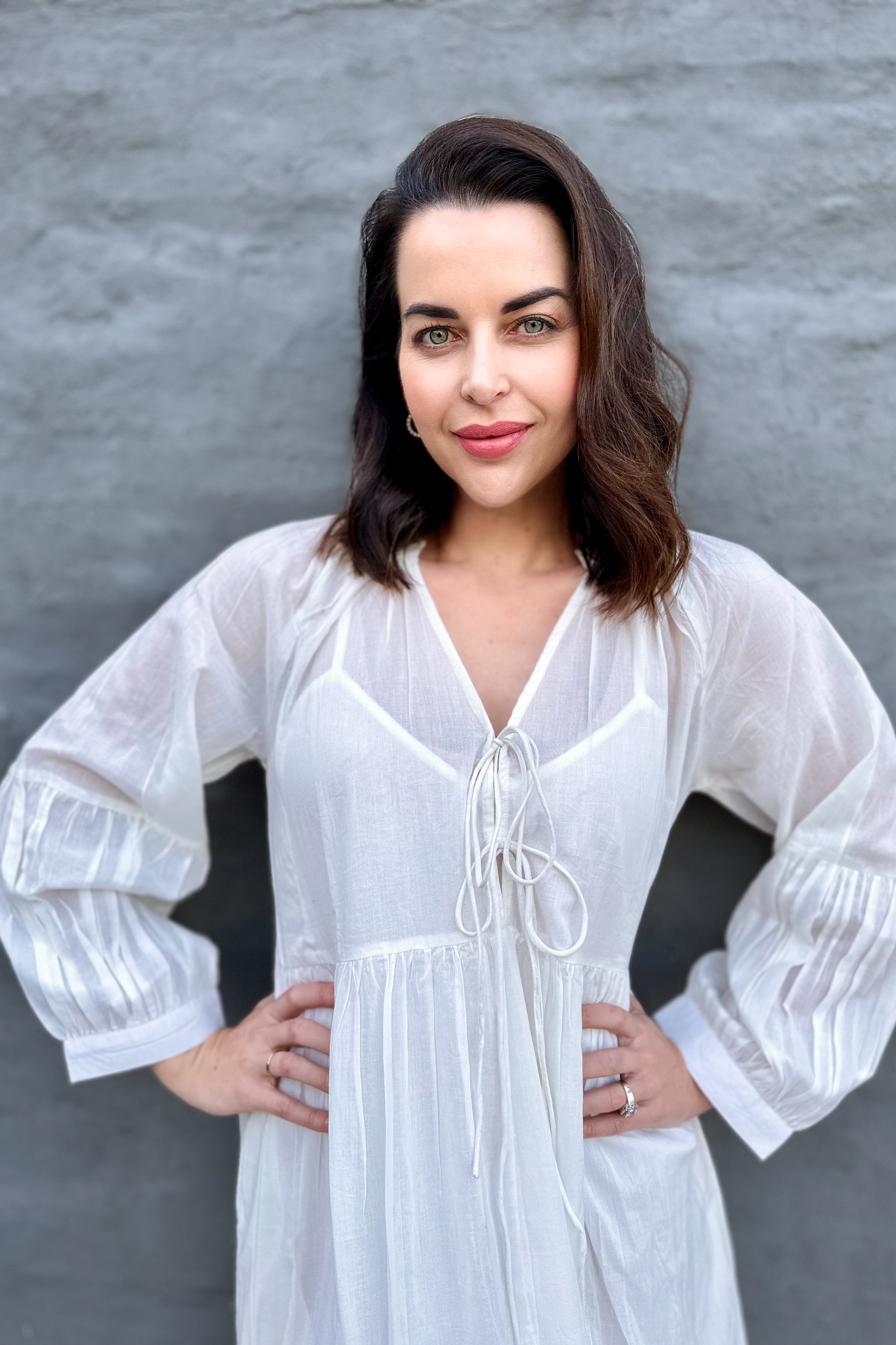 Hanna Maxi Dress In Milk