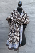 Cotton Scarf In Midnight Floral
