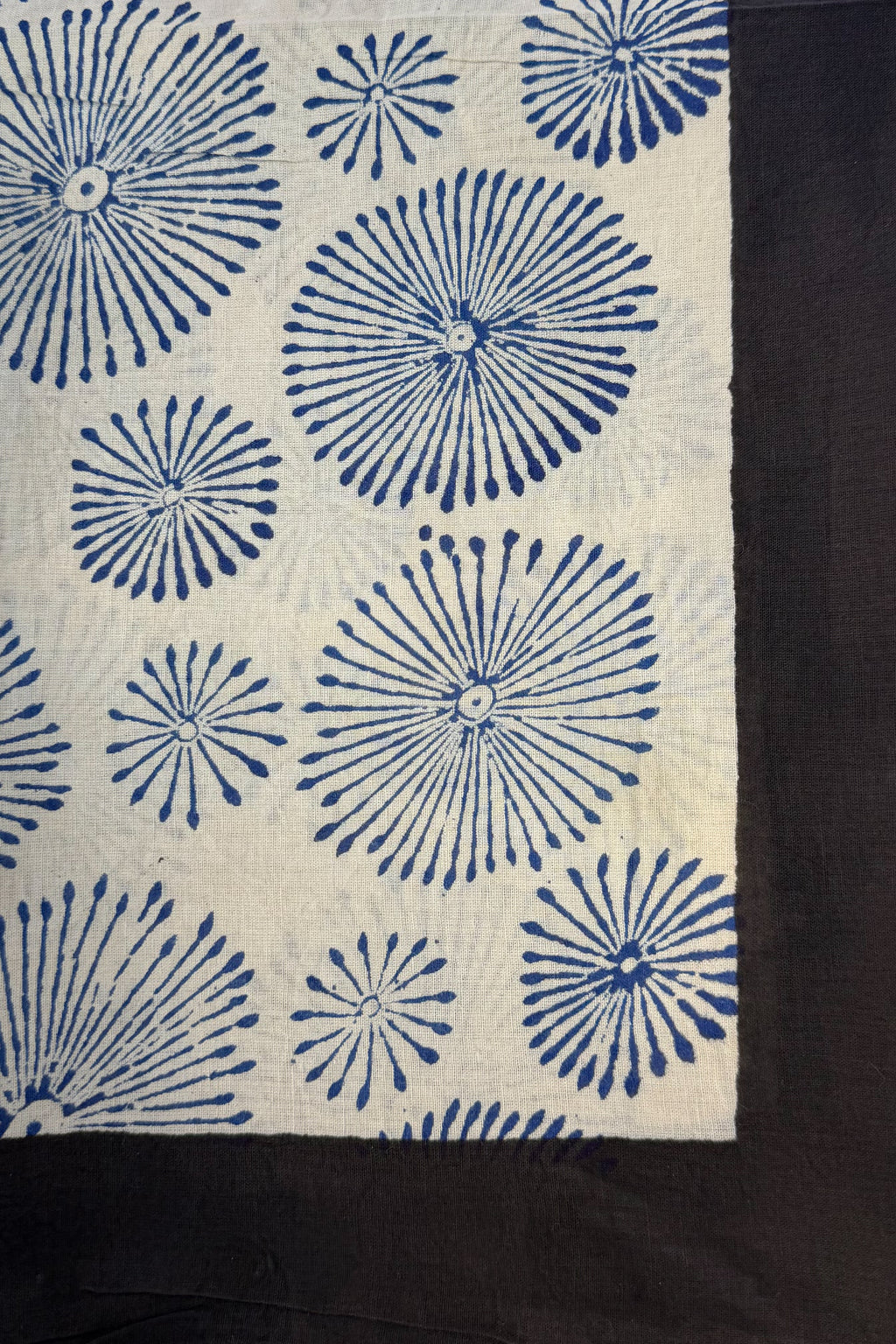 Cotton Scarf In Blue Urchin