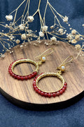 Hana Earrings In Red