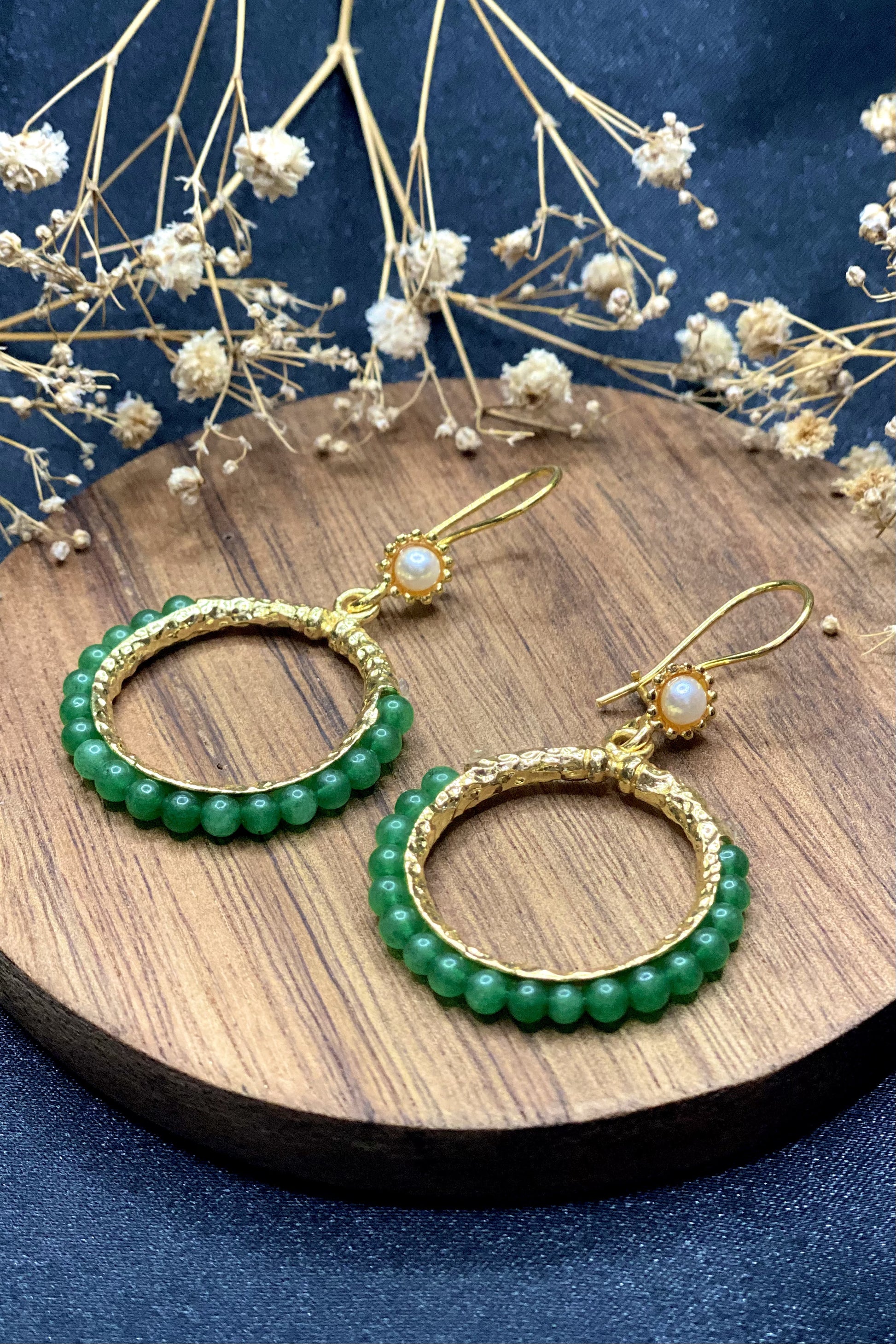 Hana Earrings In Green