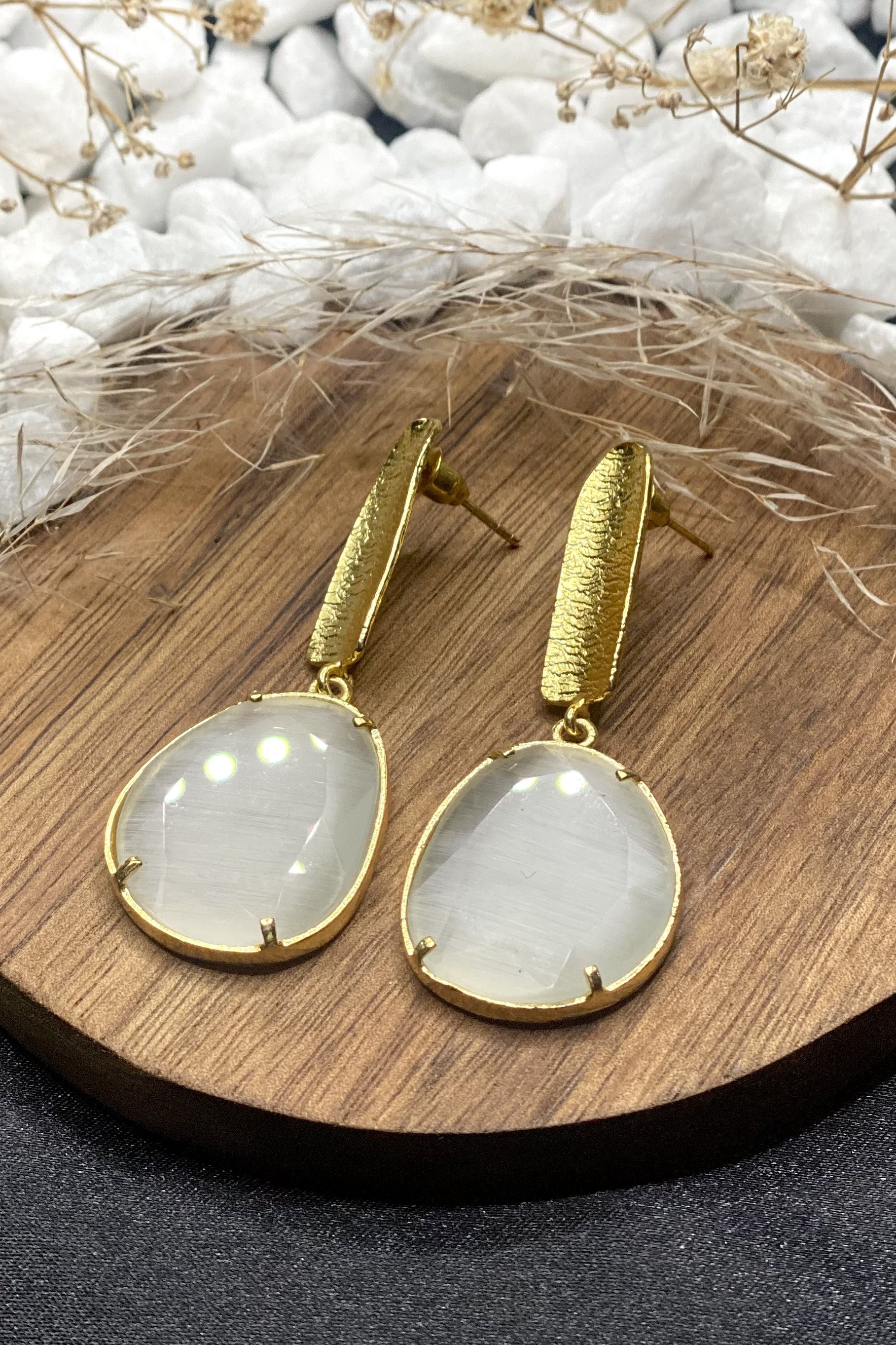 Zara Earrings In White