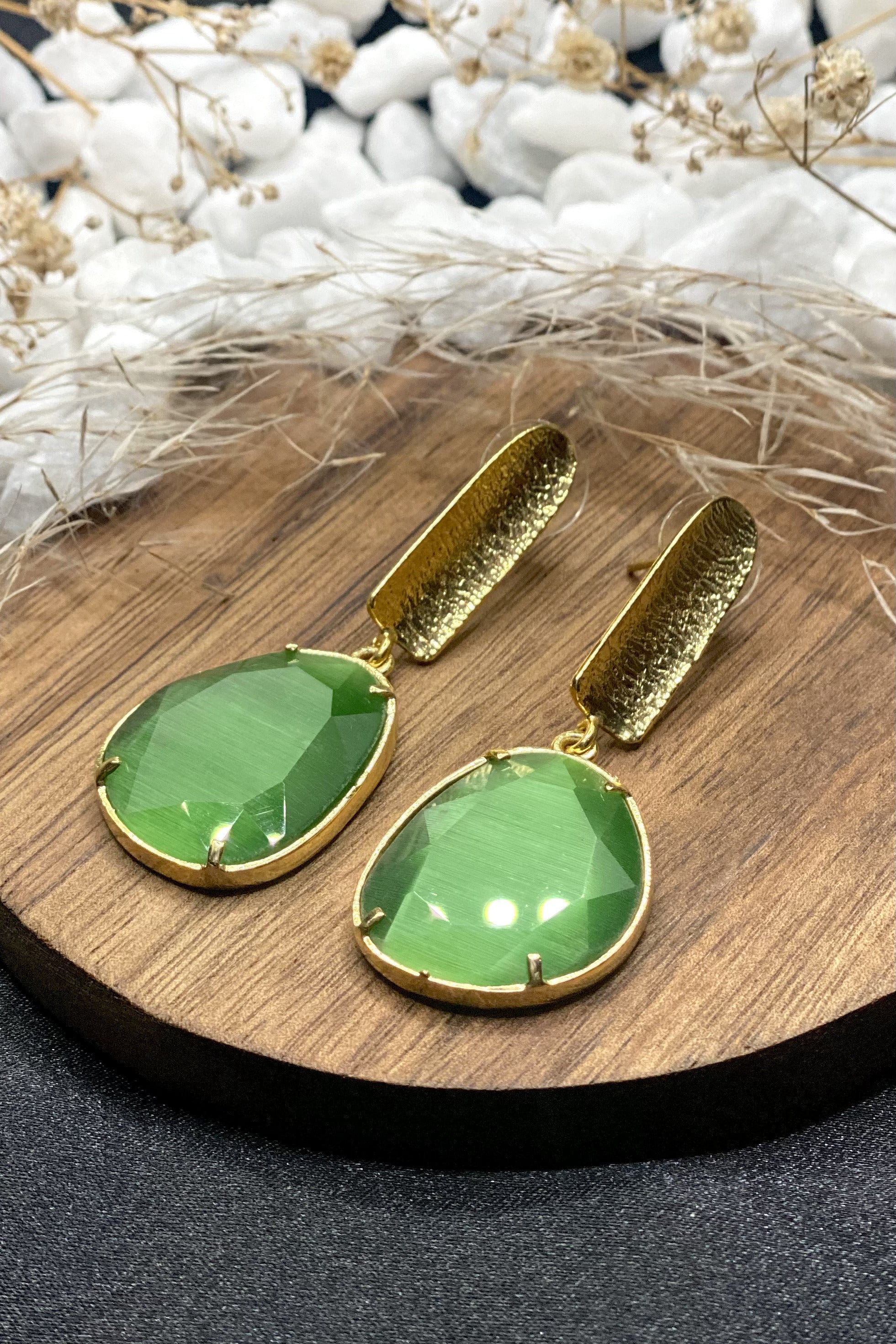 Zara Earrings In Green