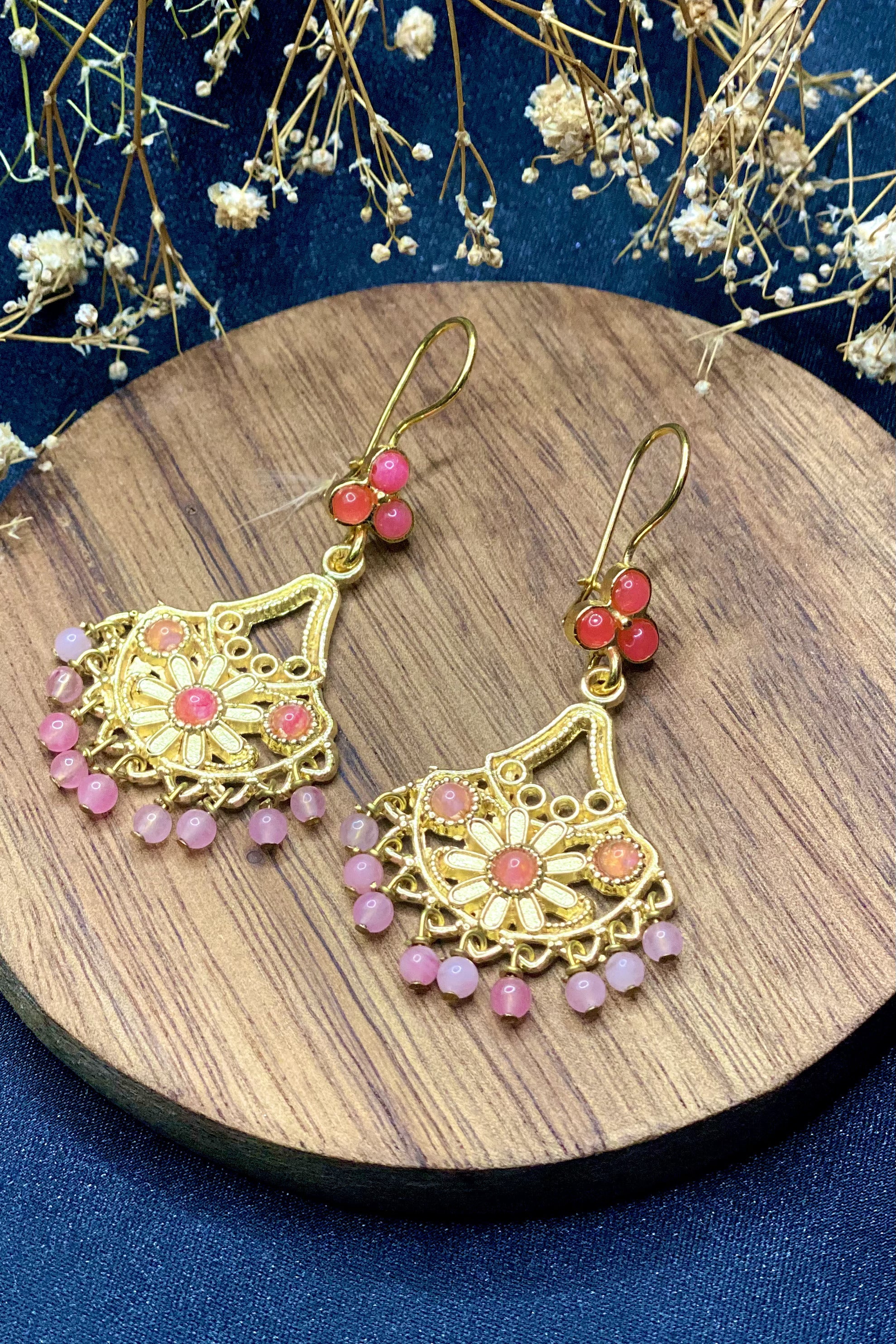 Maya Earrings In Pink
