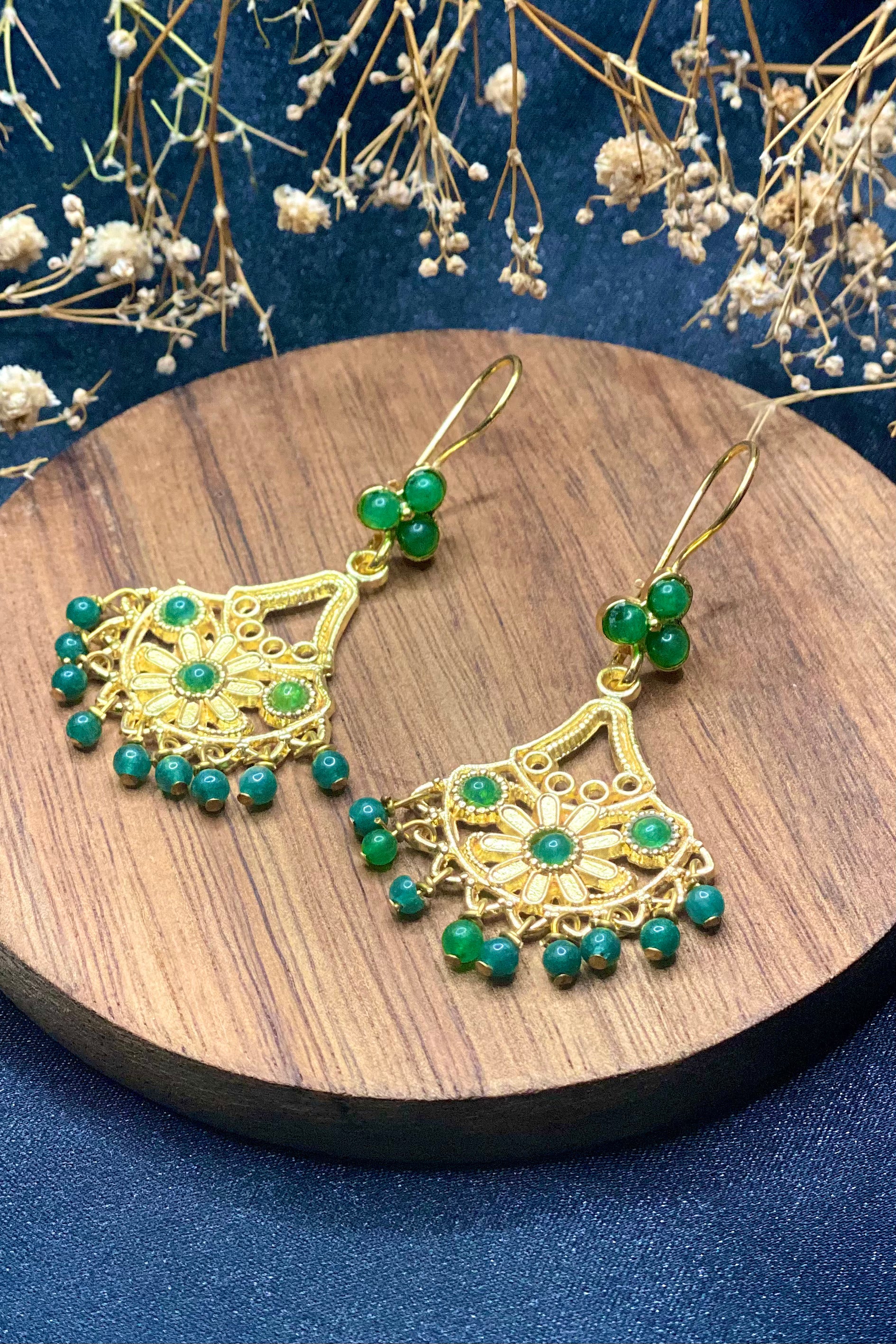 Maya Earrings In Green