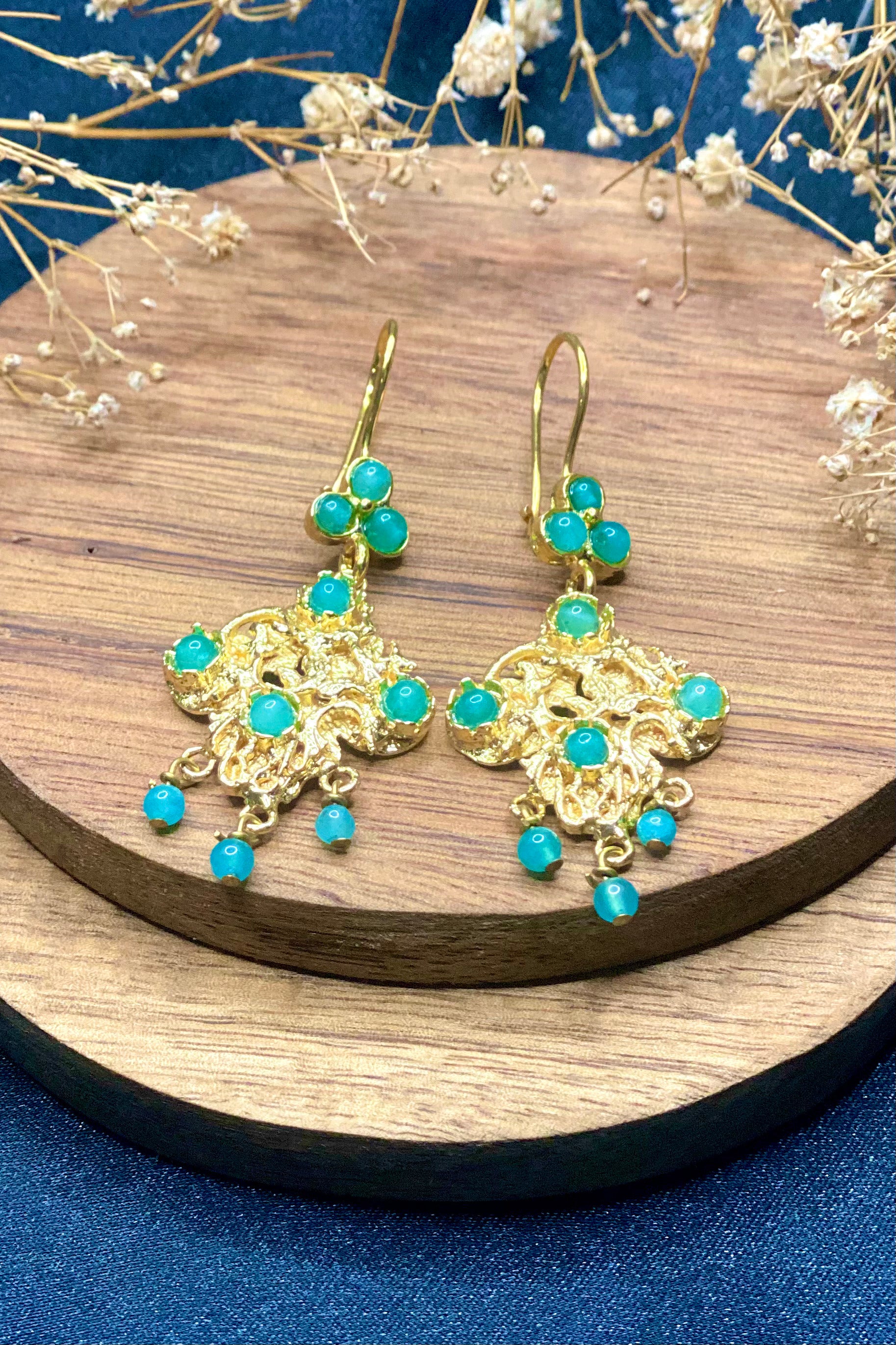 Devika Earrings In Turquoise
