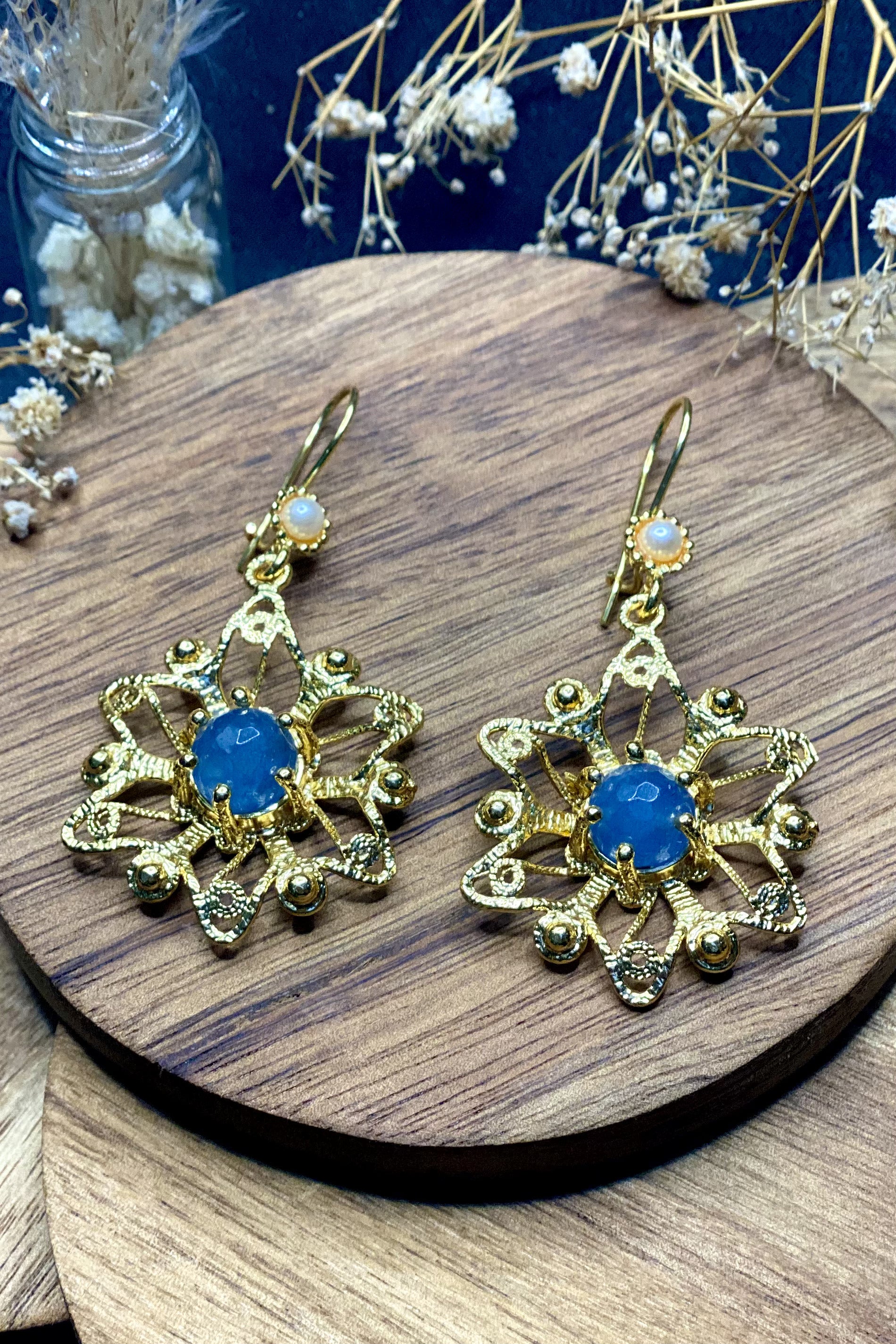 Rashmi Earrings In Blue