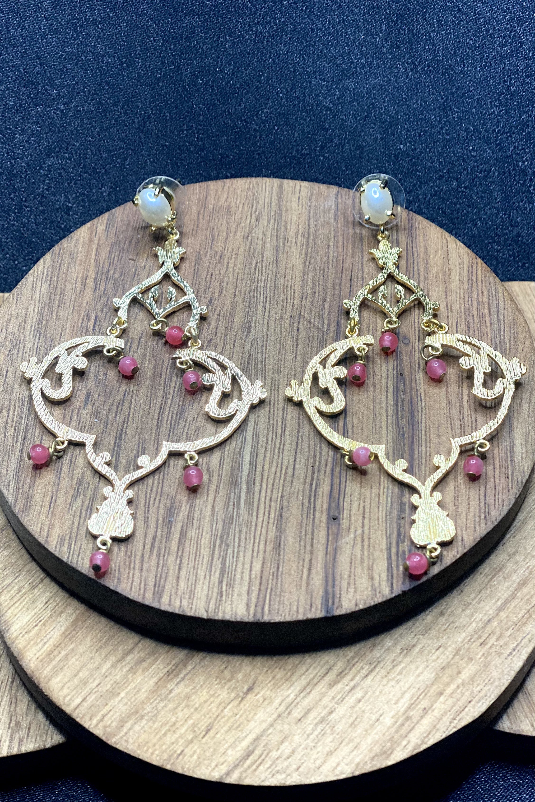 Kamini Earrings In Pink