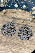 Sterling Silver Mandala Danglers
