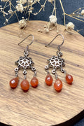 Sterling Silver Starburst Danglers