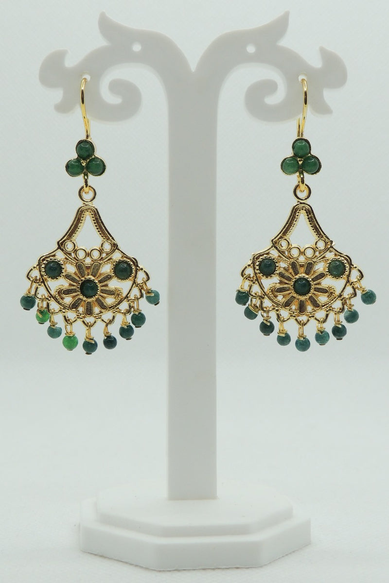 Maya Earrings In Green