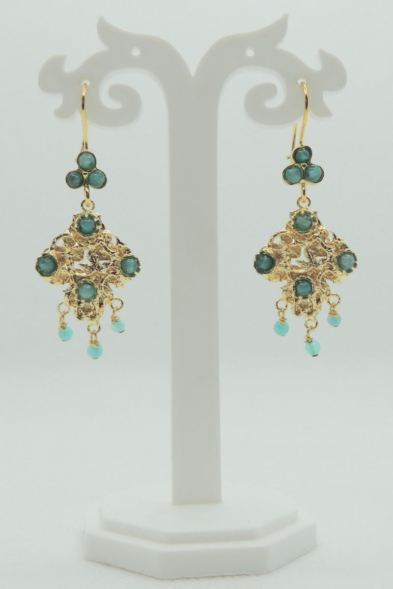 Devika Earrings In Turquoise