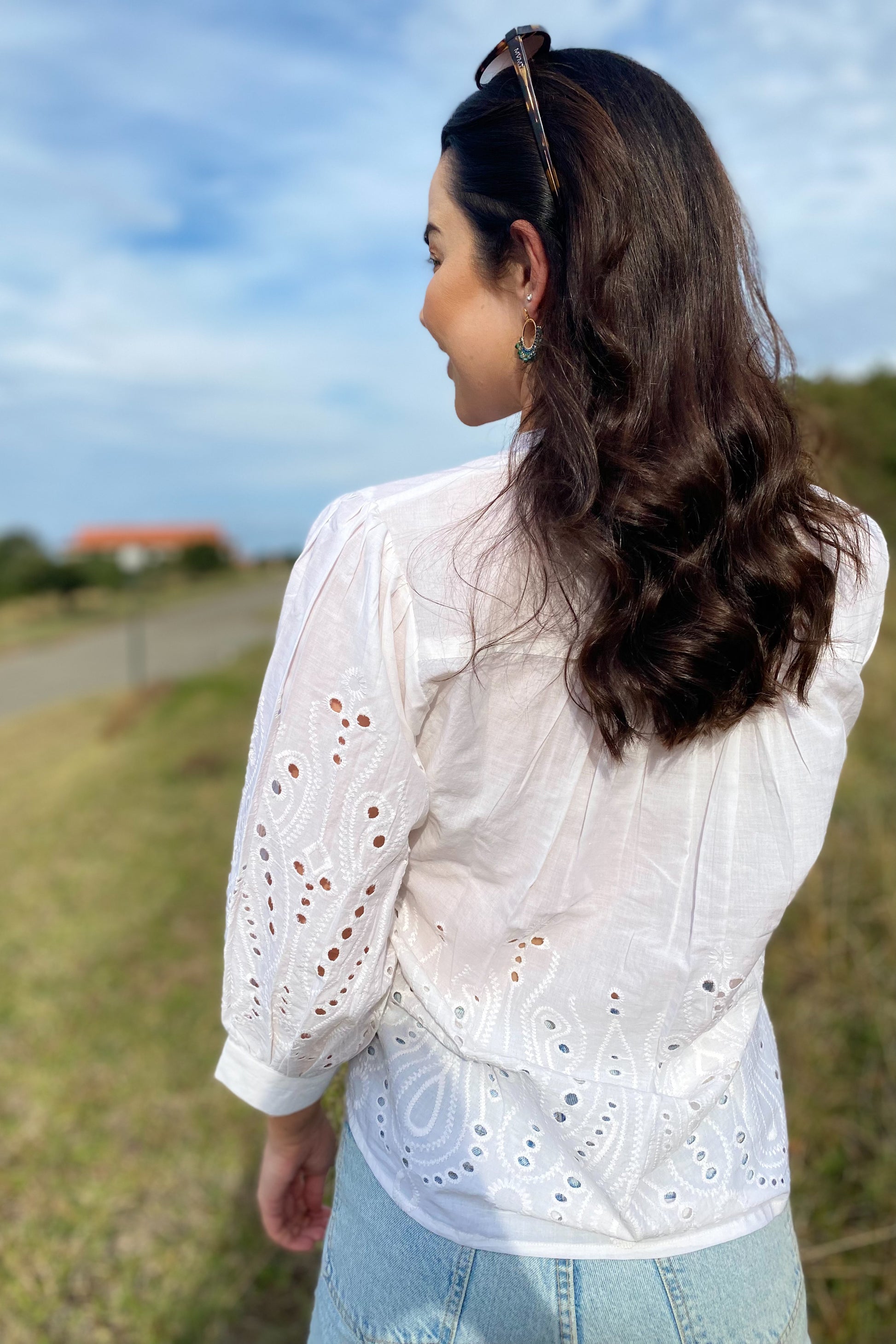 Amiya Blouse In Pearl