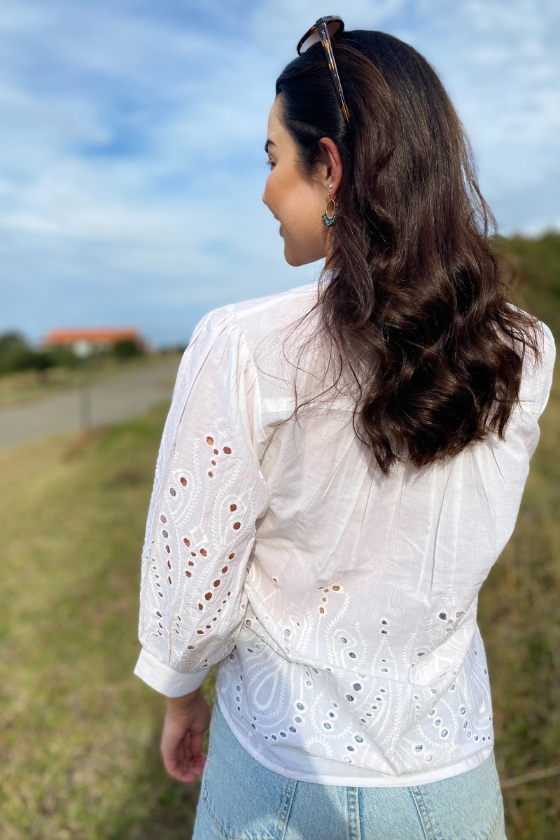 Amiya Blouse In Pearl