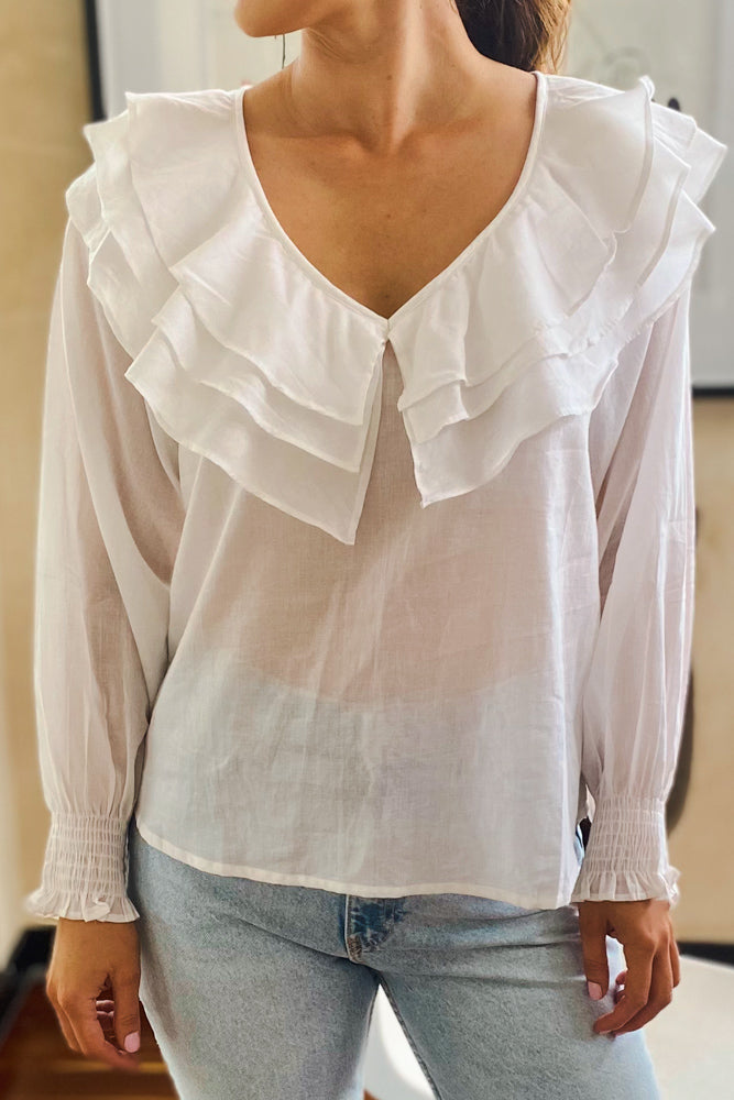 Azalea Blouse In White