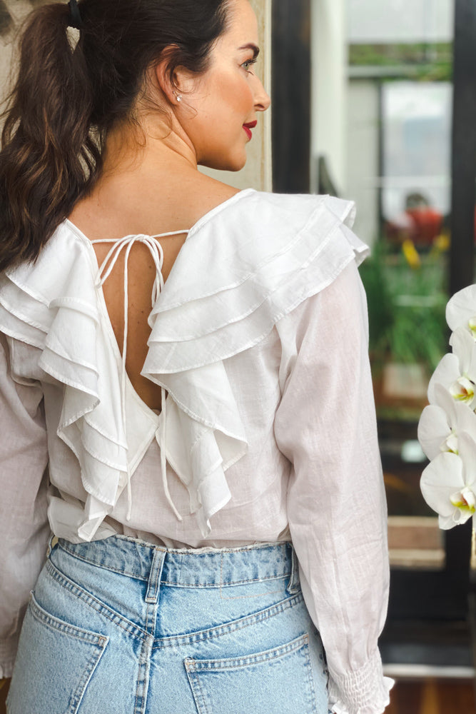 Azalea Blouse In White