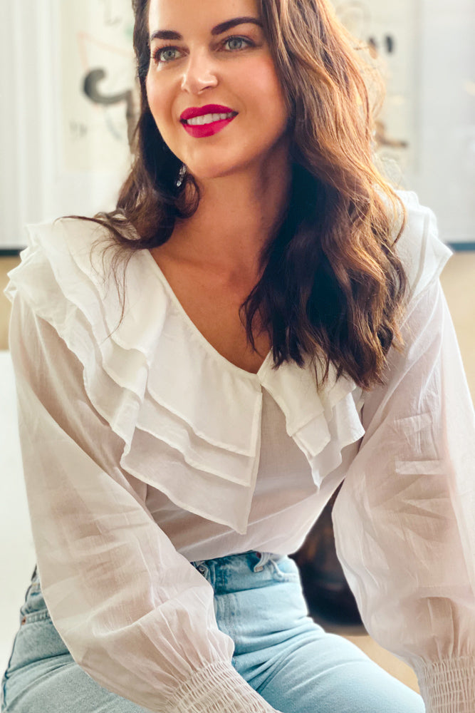 Azalea Blouse In White