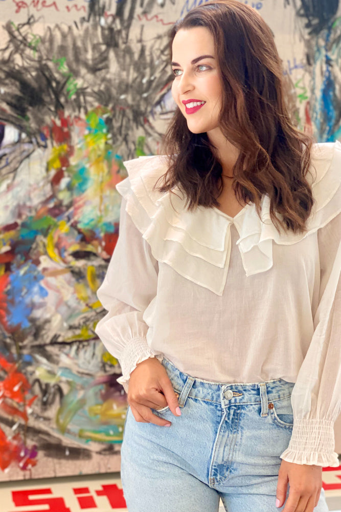 Azalea Blouse In White