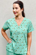 Strelitzia Scrub Top