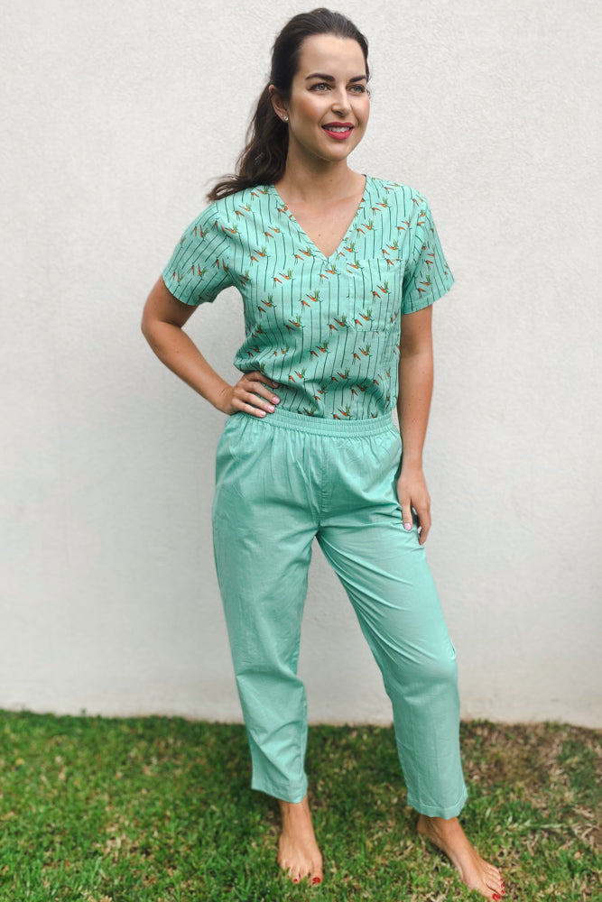 Sea Foam Scrub/Jogger Pants