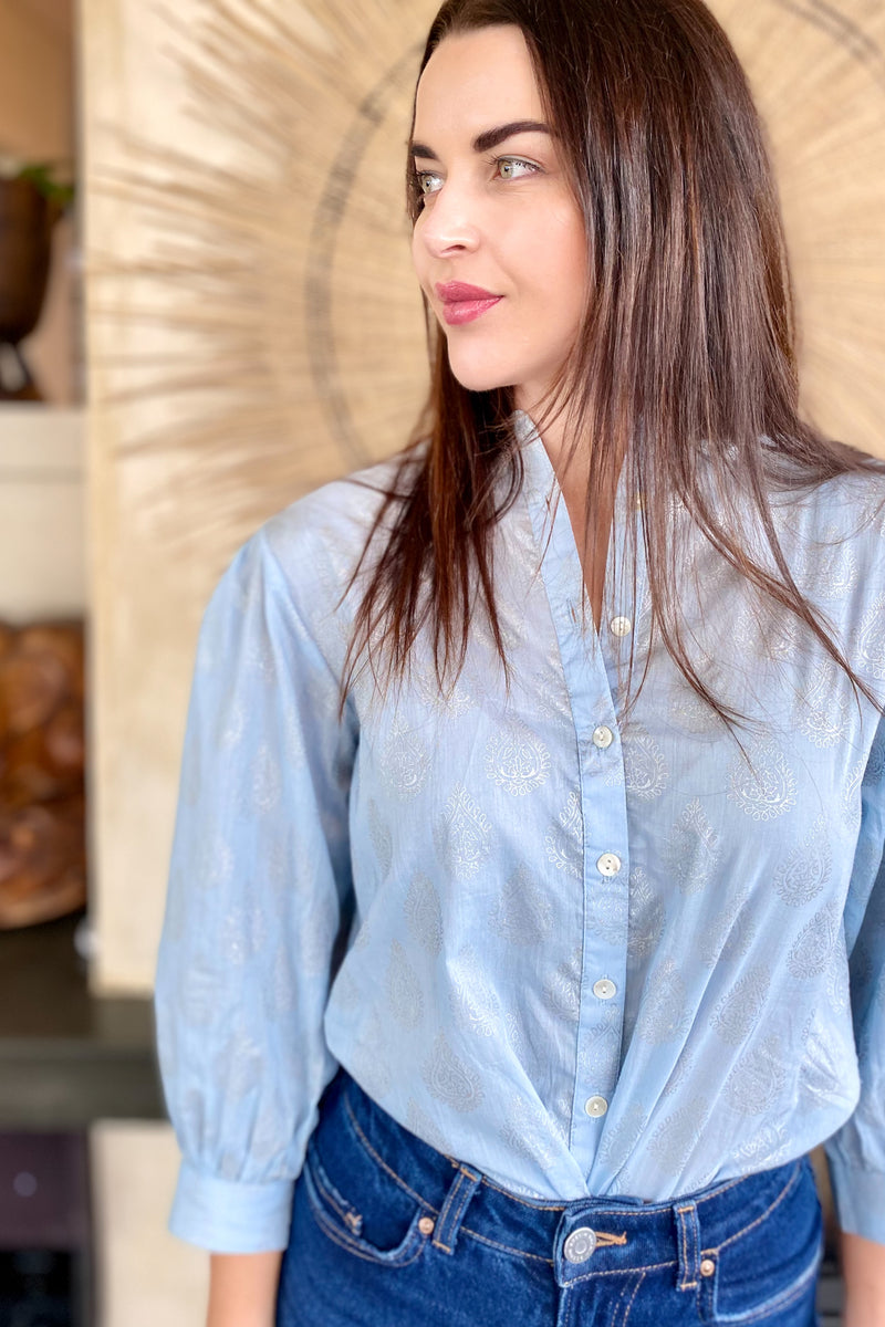 Bhama Blouse In Blue