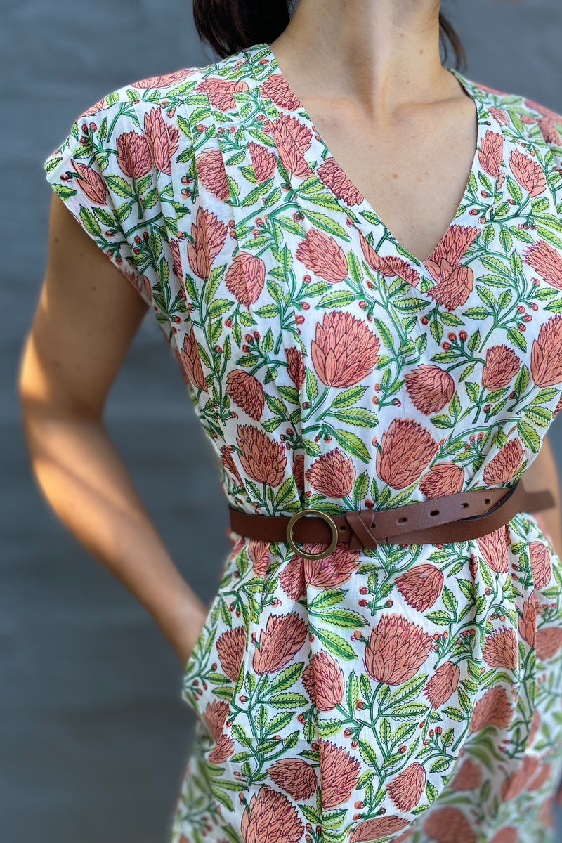 Savita Dress In Peach Protea
