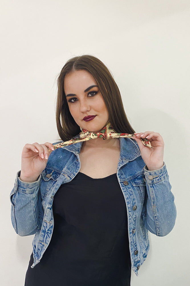 Yellow Paisley Bandana