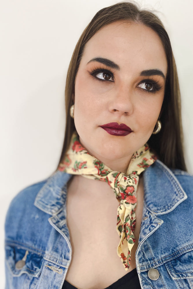 Yellow Paisley Bandana