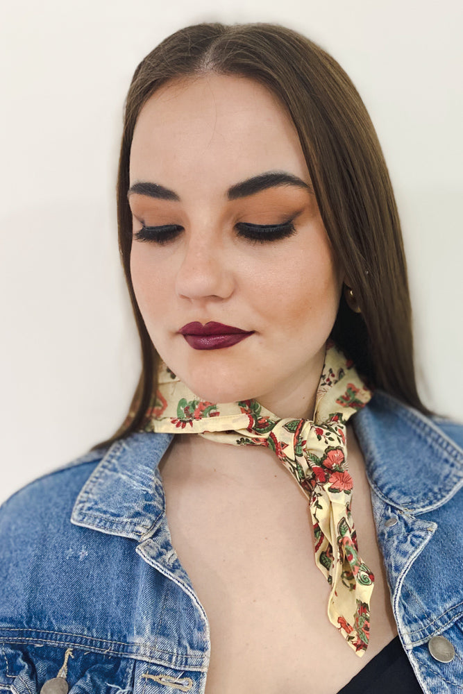 Yellow Paisley Bandana