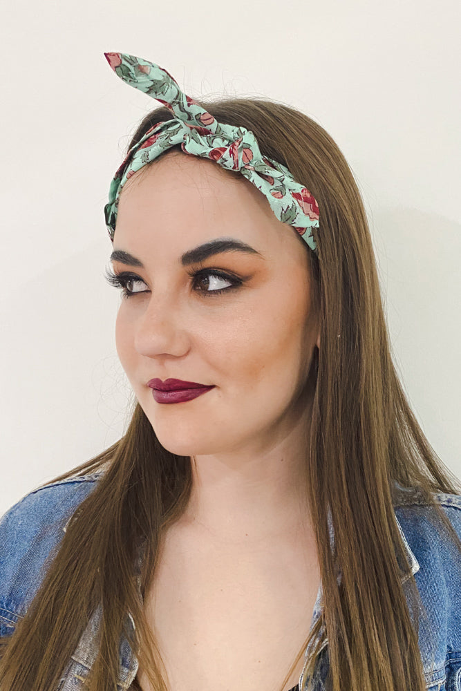 Minty Rose Bandana