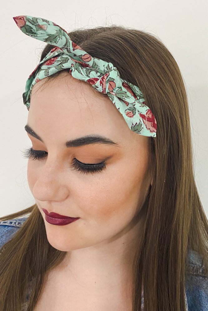 Minty Rose Bandana