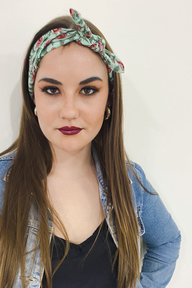 Minty Rose Bandana