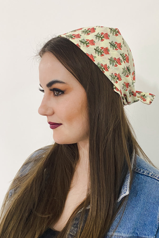 Yellow Tulip Bandana