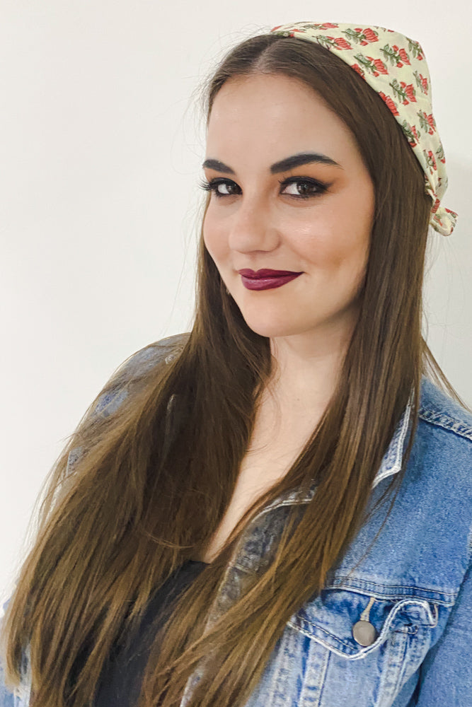 Yellow Tulip Bandana