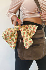 Coral Floral Yellow Bandana