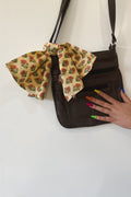 Coral Floral Yellow Bandana
