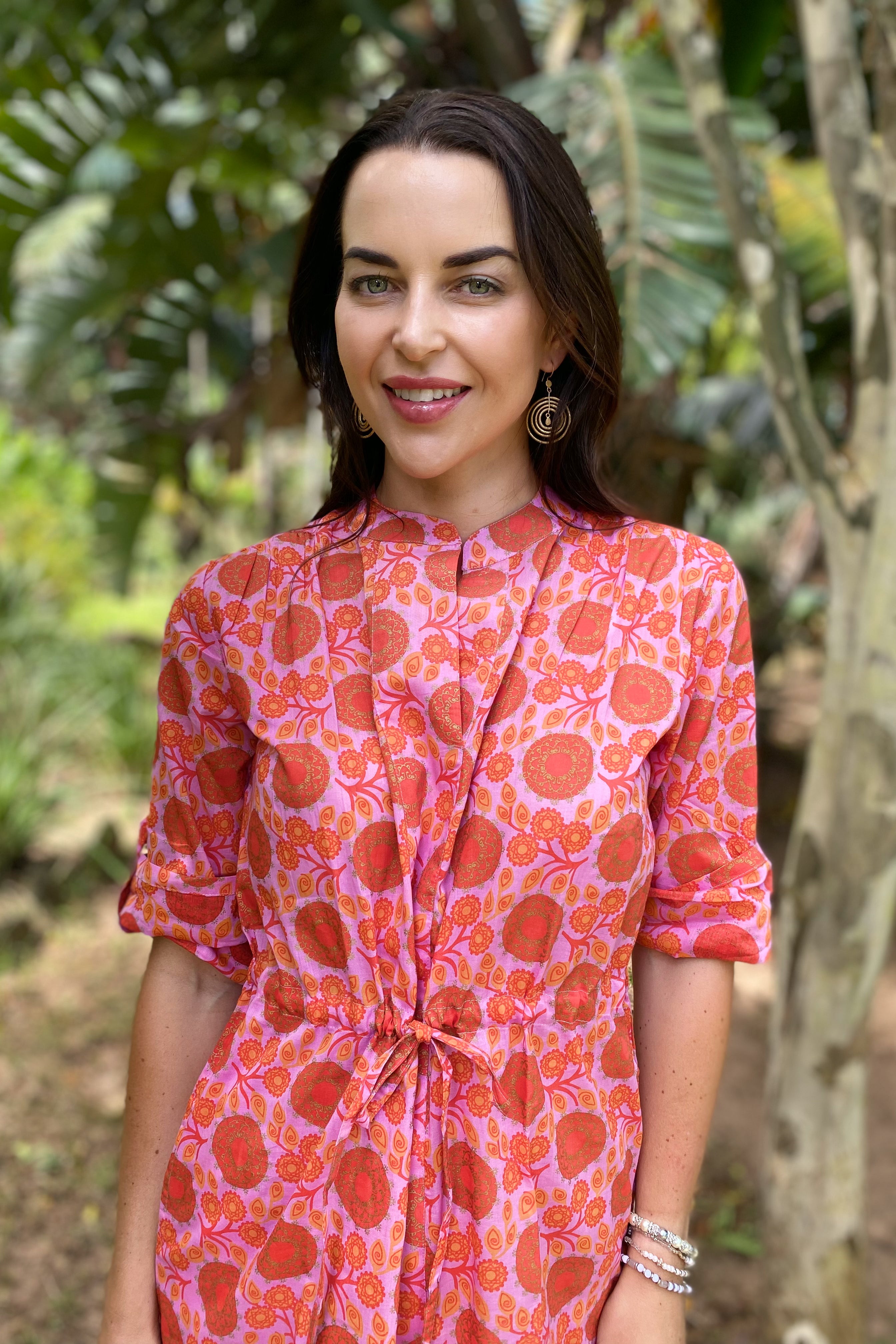 Marigold Dress In Perfect Pink