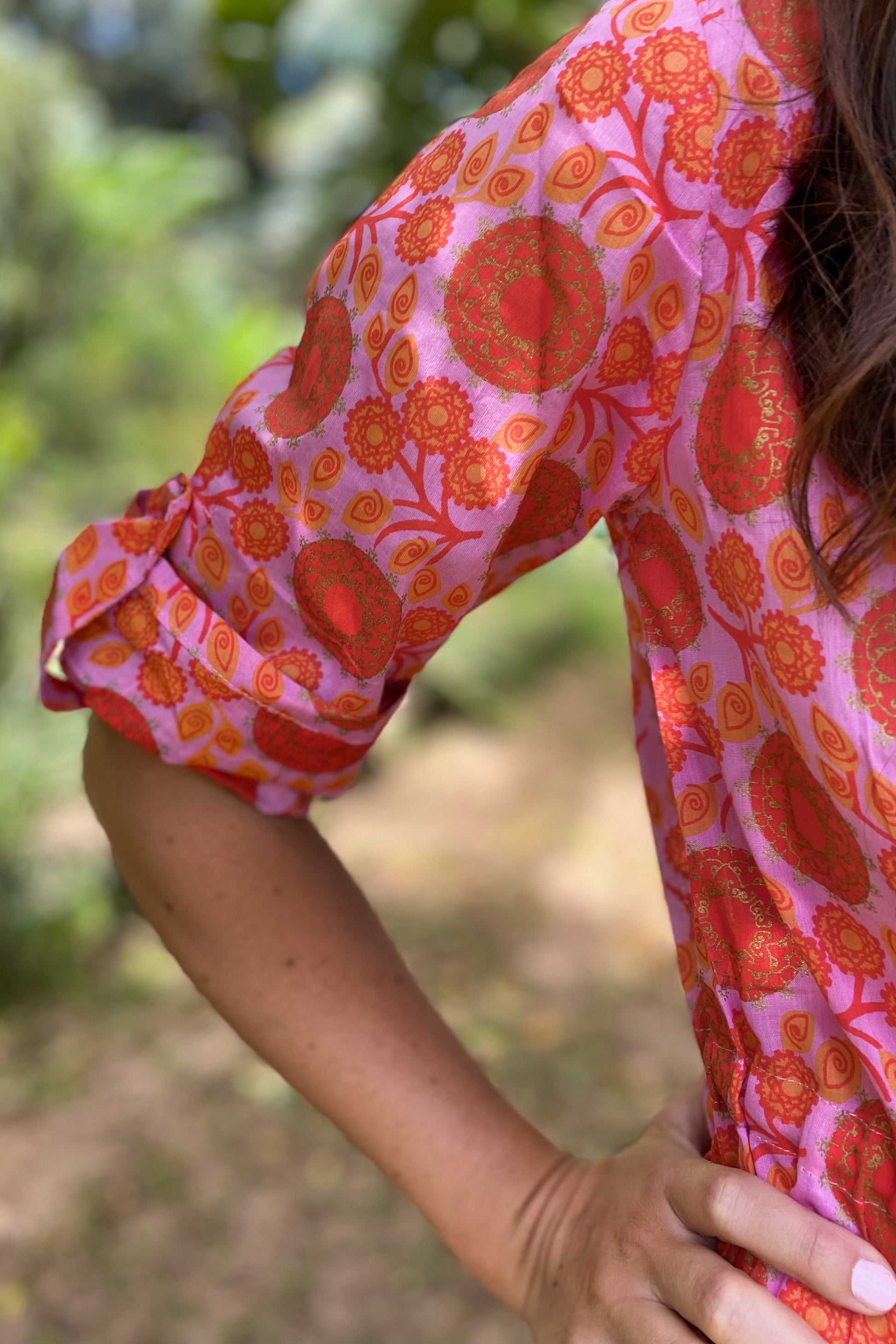 Marigold Dress In Perfect Pink