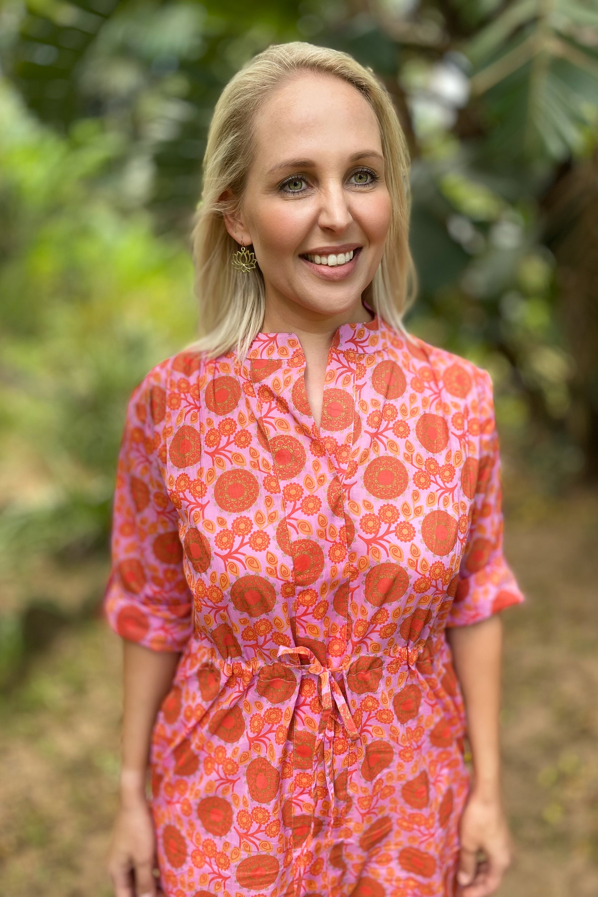 Marigold Dress In Perfect Pink