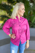 Fuchsia Rose Blouse