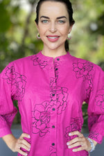Fuchsia Rose Blouse