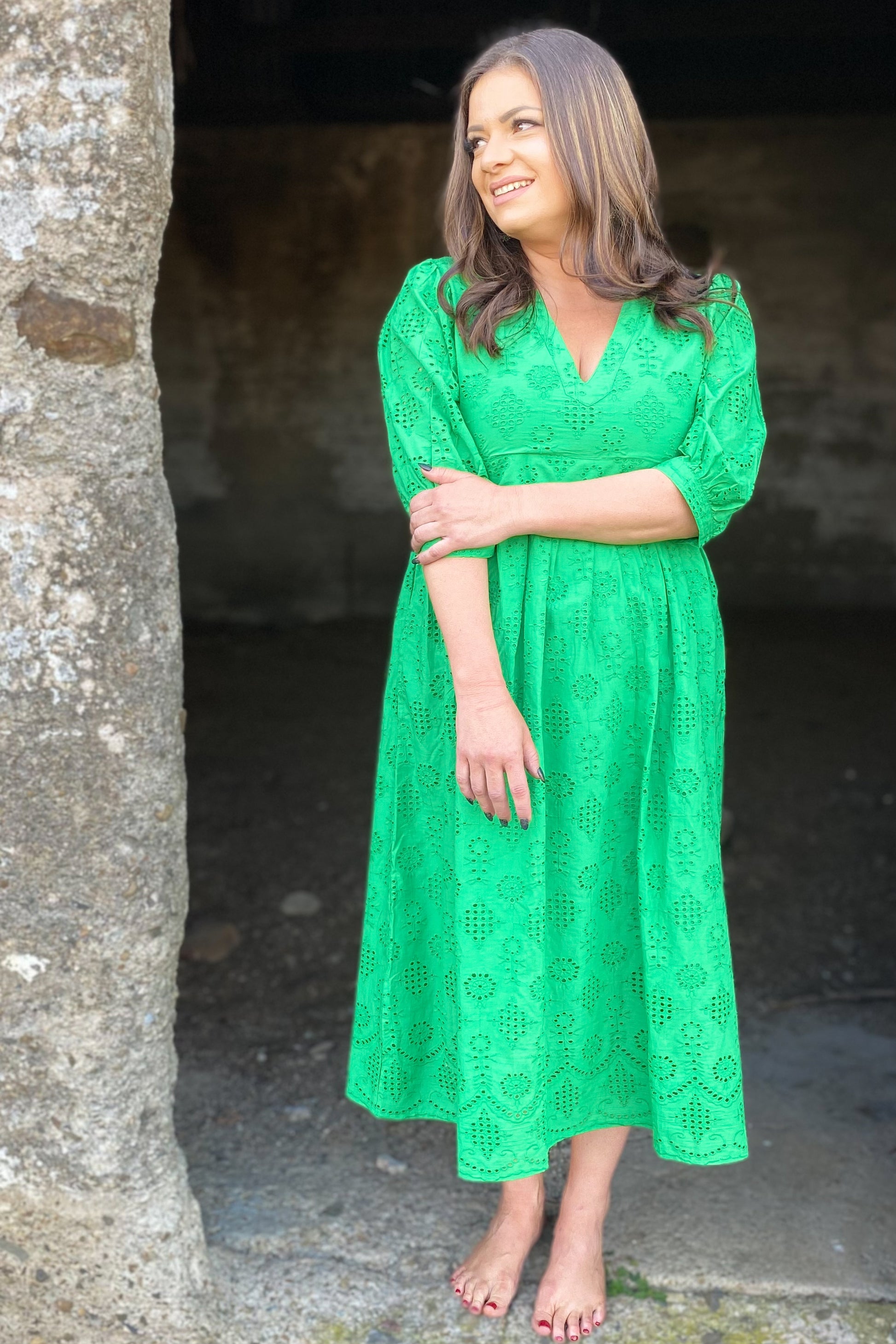 Leya Dress In Apple